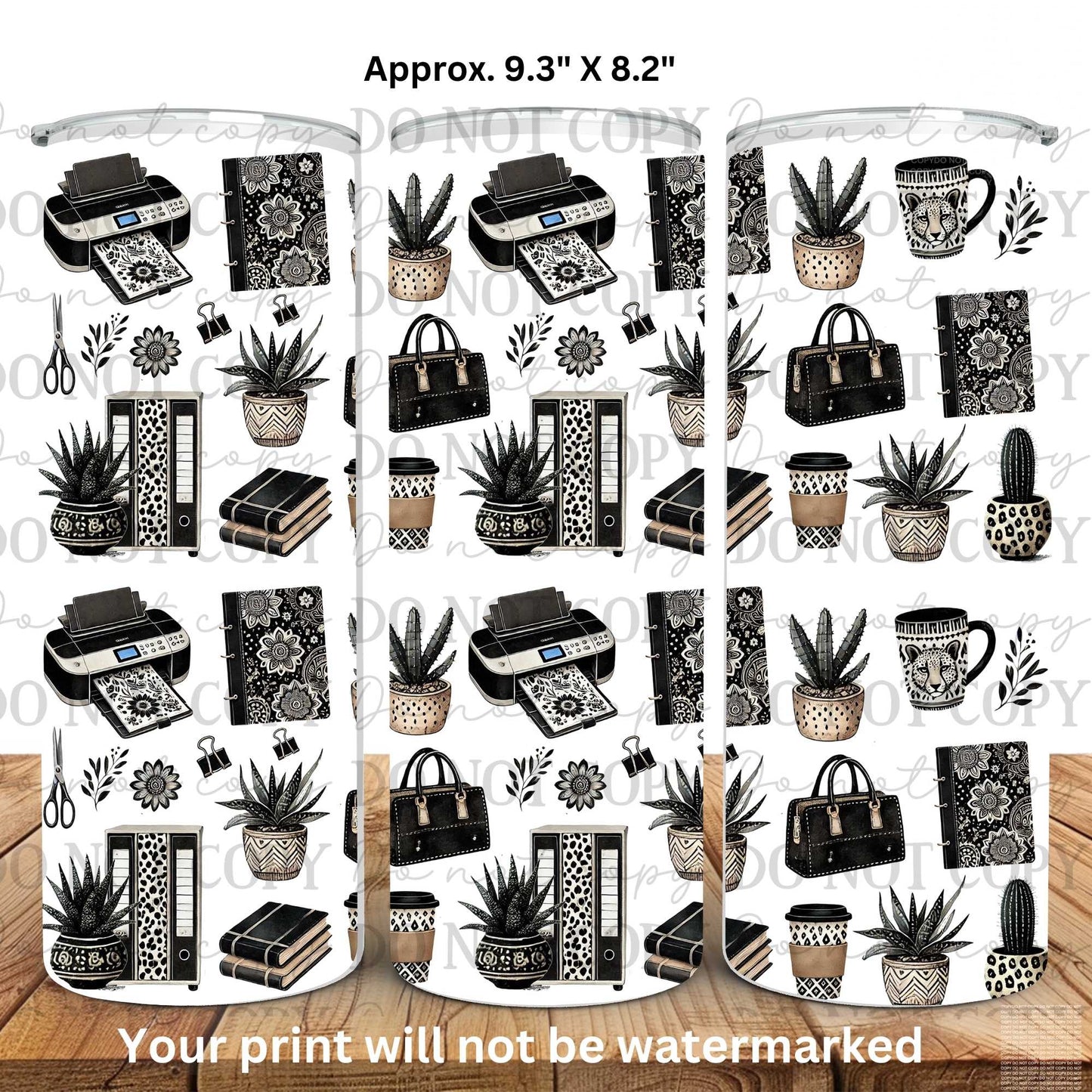 Business Essentials 20oz Skinny Tumbler Sublimation Print