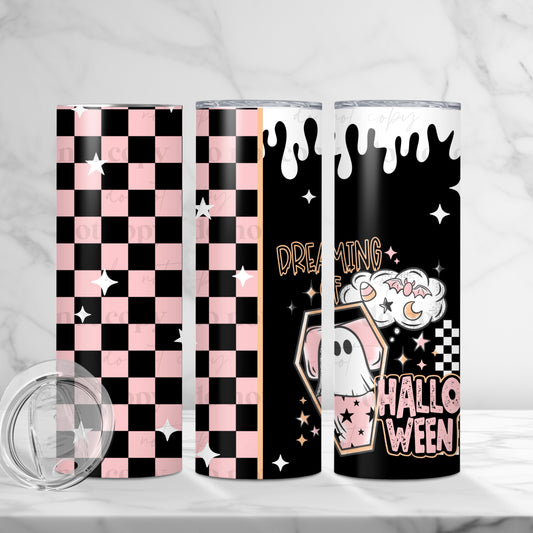 Dreaming Of Halloween 20oz Skinny Tumbler Sublimation Print