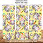 Yellow Easter Bunny Design 20oz Skinny Tumbler Sublimation Print