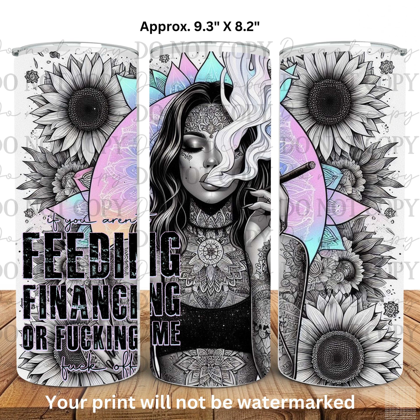 Feeding Finanacing Fucking 20oz Skinny Tumbler Sublimation Print