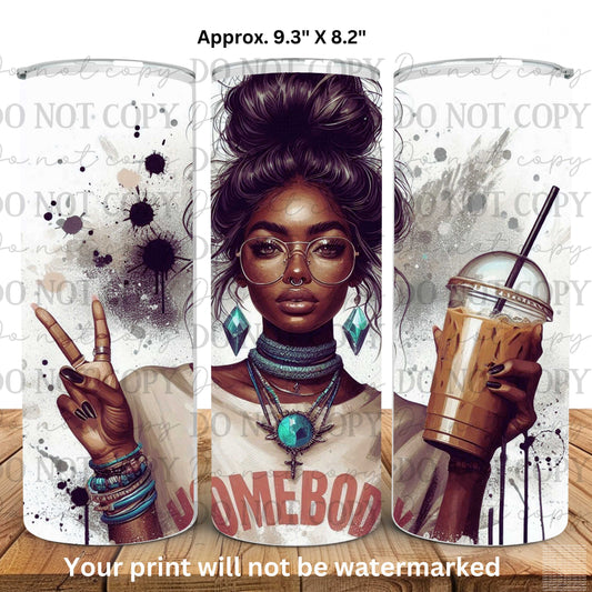 Homebody 20oz Skinny Tumbler Sublimation Print
