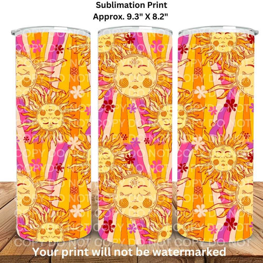 Nothing But Sunshine 20oz Skinny Tumbler Sublimation Print