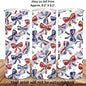 Patriotic Bows 20oz Skinny Tumbler Sublimation Print