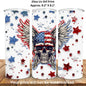 Patriotic Eagle Skull 20oz Skinny Tumbler Sublimation Print