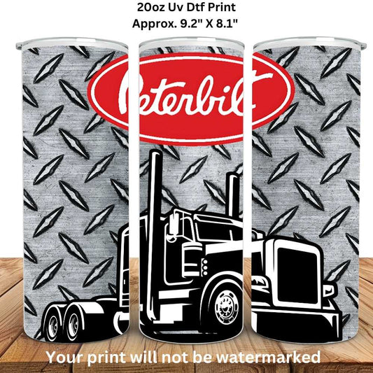 Truck Driver 20oz Skinny Tumbler Sublimation Print