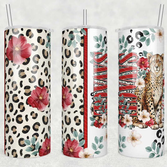 Savage Cheetah Skinny Tumbler Sublimation Print
