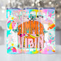 Summer Vibin 20oz Skinny Tumbler Sublimation Print