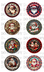 Santa Car Coasters Sublimation Print