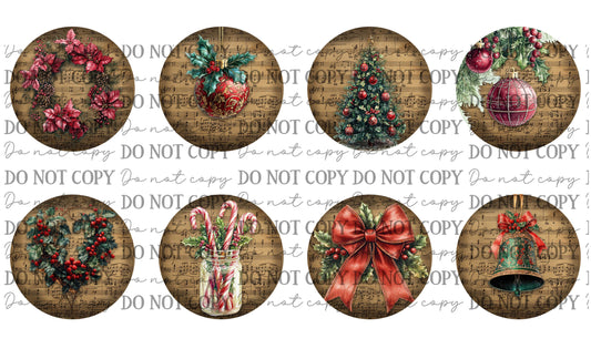 Christmas Car Coasters Sublimation Print