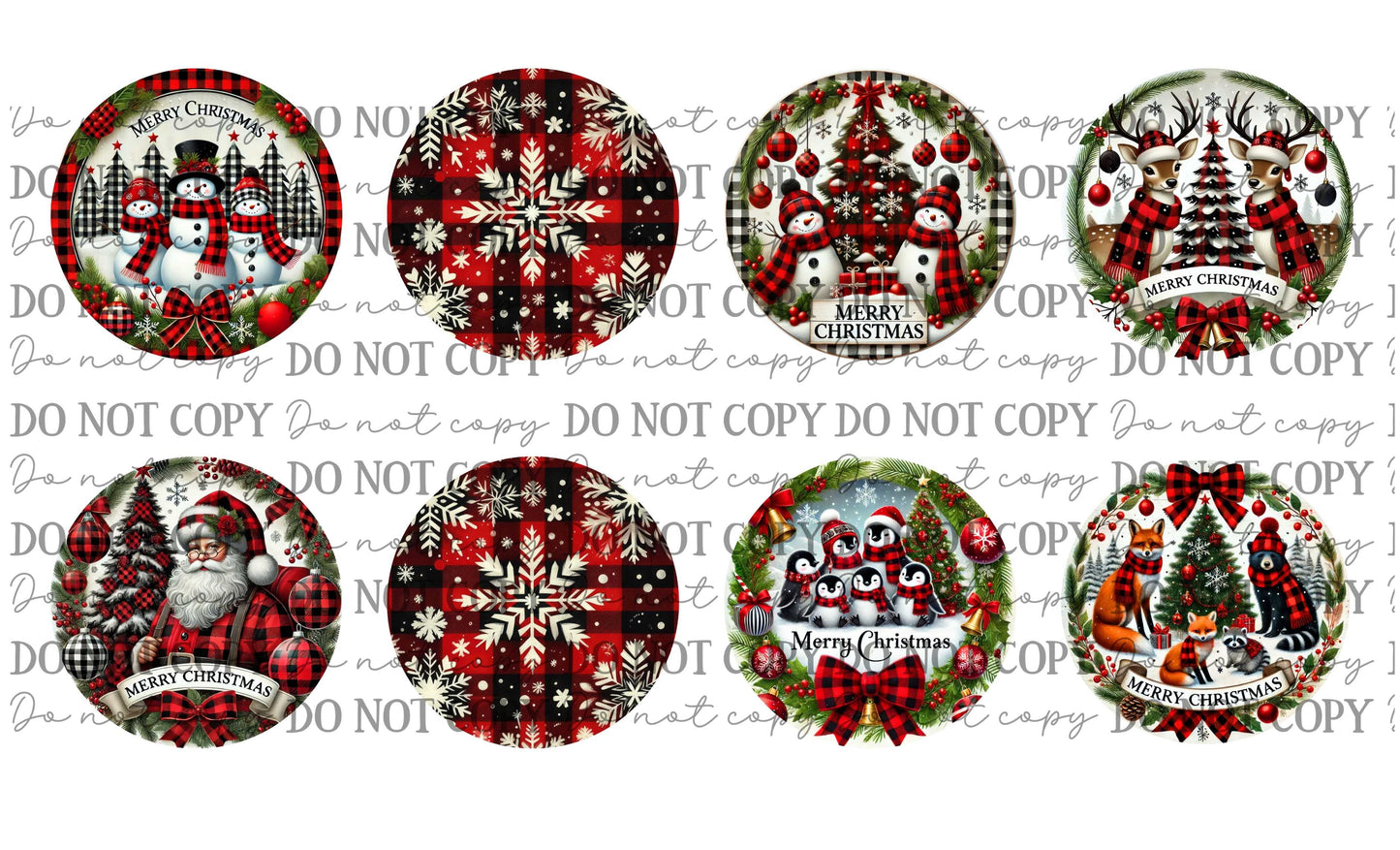 Christmas Car Coasters Sublimation Print