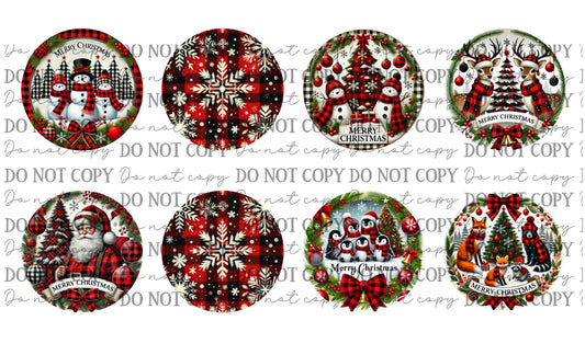 Christmas Car Coasters Sublimation Print