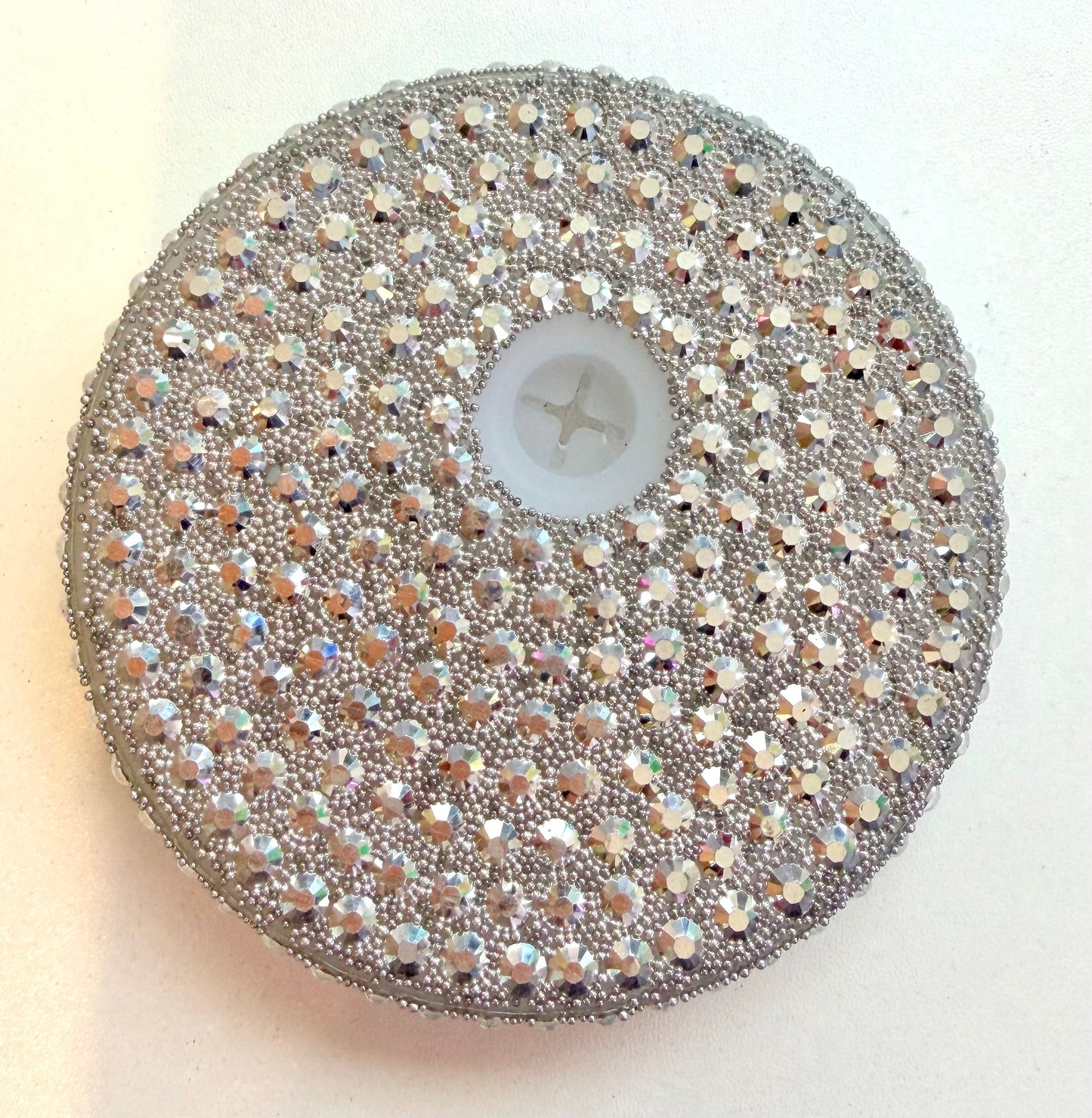 Silver Acrylic Bling Lid For 16 and 20oz Beer Can Style Tumblers