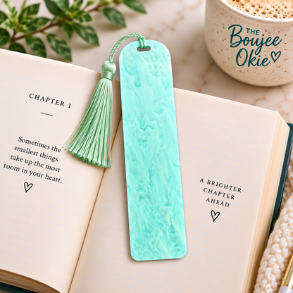 Acrylic Bookmark Blanks with Tassels – 4.7” x 1.25” Craft Blanks for UV DTF, UV Printing & Vinyl