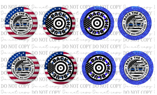 Police Car Coasters Sublimation Prints