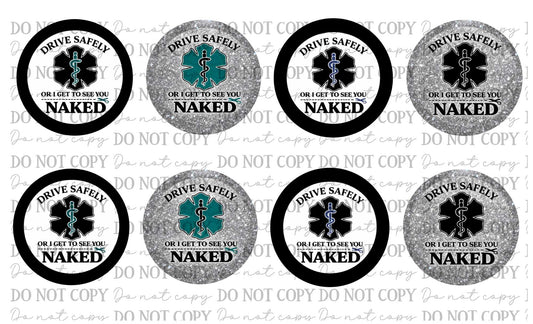 EMT EMS Car Coasters Sublimation Prints