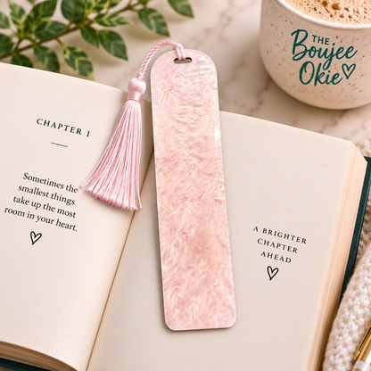 Acrylic Bookmark Blanks with Tassels – 4.7” x 1.25” Craft Blanks for UV DTF, UV Printing & Vinyl