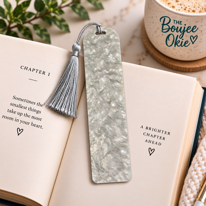 Acrylic Bookmark Blanks with Tassels – 4.7” x 1.25” Craft Blanks for UV DTF, UV Printing & Vinyl