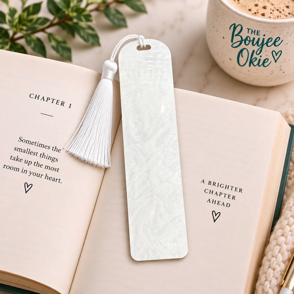 Acrylic Bookmark Blanks with Tassels – 4.7” x 1.25” Craft Blanks for UV DTF, UV Printing & Vinyl