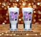 Single AF 90's Vibe Set of 2 UV DTF Shot Glass Decals