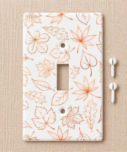 Autumn Leaves Decorative Light Switch Cover | Single Toggle