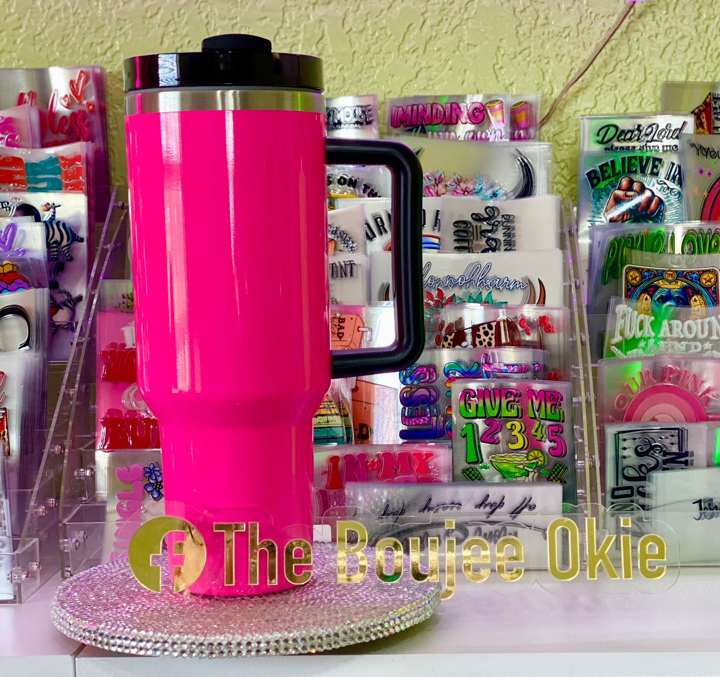 40 oz Neon Tumblers in 4 Color Choices