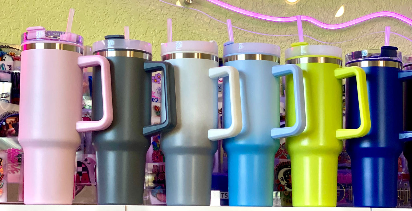 40 oz Matte Tumblers in 8 Color Choices