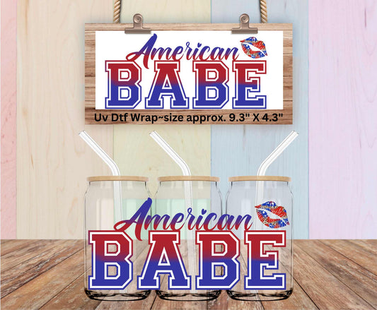 Uv Dtf Wrap American Babe