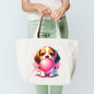 Beagle Puppy Bubblegum Tote Bag Sublimation Print