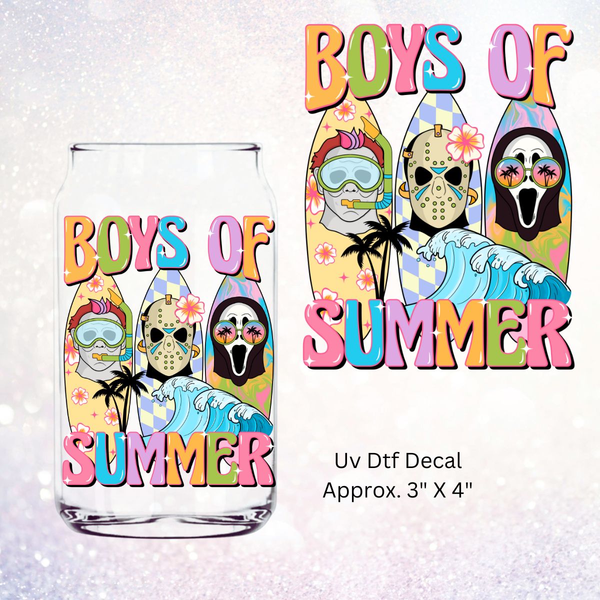 Uv Dtf Decal Boys Of Summer | Horror Guys