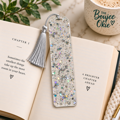 Acrylic Bookmark Blanks with Tassels – 4.7” x 1.25” Craft Blanks for UV DTF, UV Printing & Vinyl