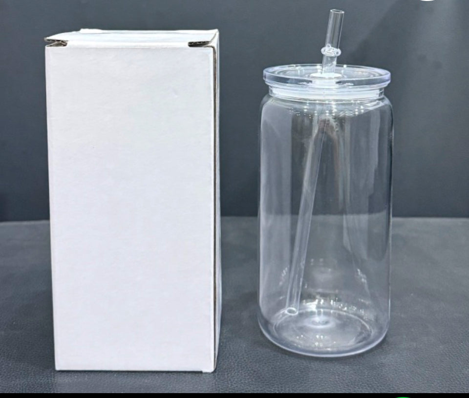 Acrylic Plastic Tumbler Clear With Clear Lid 16oz