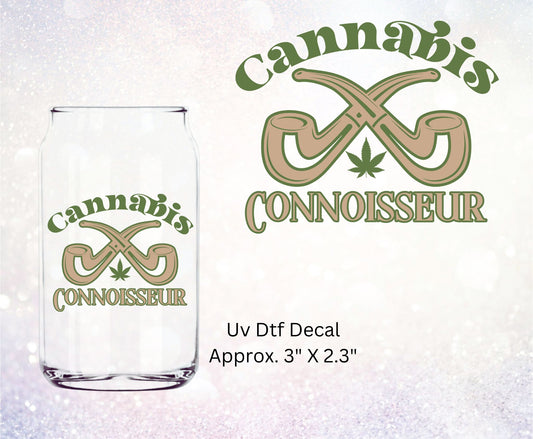 Uv Dtf Decal Cannabis Connoisseur 420 Design