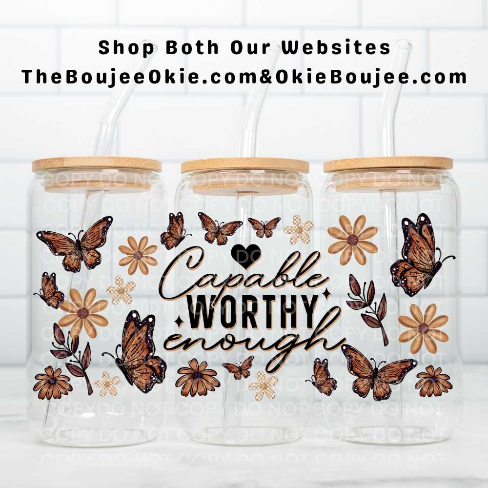 Capable Worthy Enough Uv Dtf Wrap Double Sided Fall Florals & Butterflies