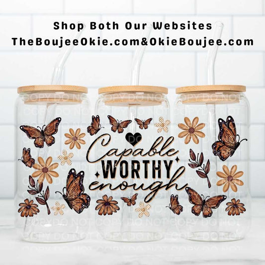 Capable Worthy Enough Uv Dtf Wrap Double Sided Fall Florals & Butterflies