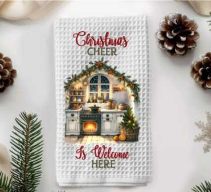 Christmas Cheer Welcome Here Sublimation Print