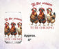 Christmas Chickens Double Sided Uv Dtf Decal Tis The Season To Be Chicking
