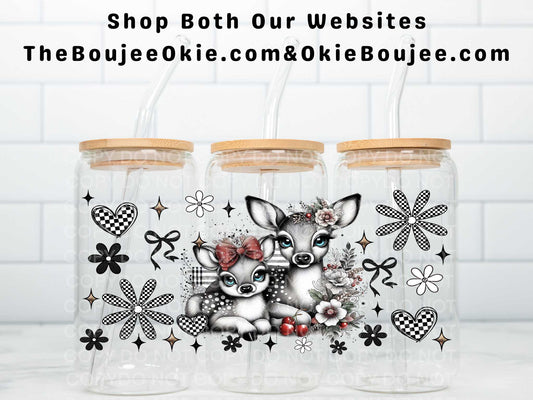 Cute Christmas Deer Uv Dtf Wrap