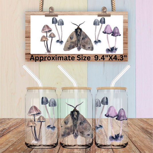 Uv Dtf Wrap Death Moth Realistic Design