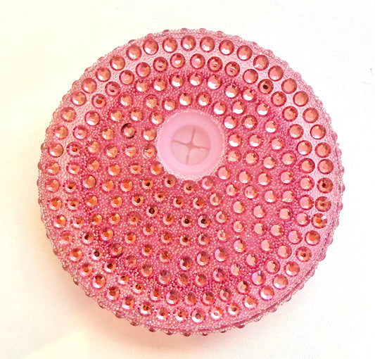 Light Rose Pink Acrylic Bling Lid For 16 and 20oz Beer Can Style Tumblers