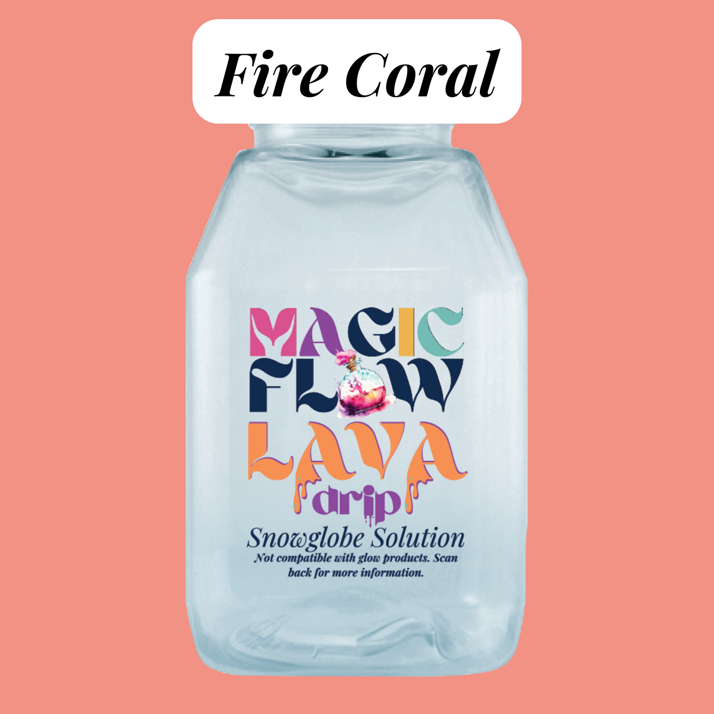 Magic Flow Lava Drip – Lava Tumbler Snow Globe Solution 8oz