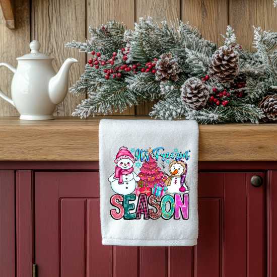 It's Freezin Season Towel Sublimation Print