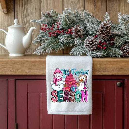 It's Freezin Season Towel Sublimation Print