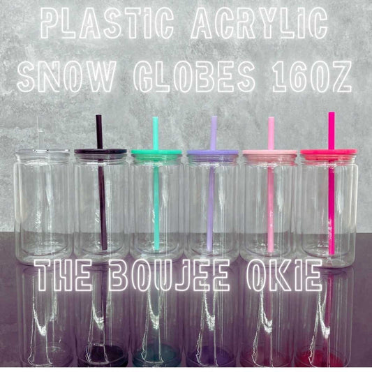 Acrylic Plastic Snow Globe Case of 25 FREE Shipping!