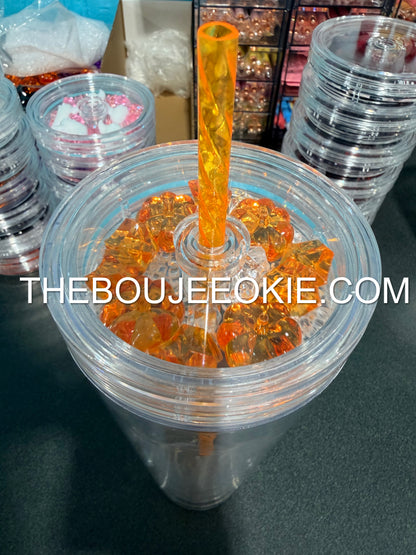 Pre-Filled Shaker Lid | 16oz & 24oz Acrylic Cold Cups