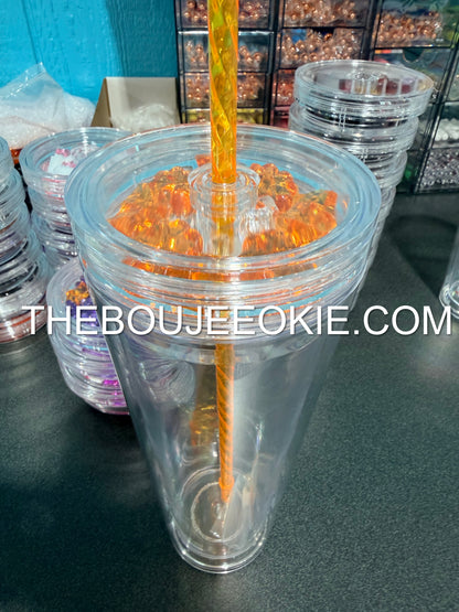 Pre-Filled Shaker Lid | 16oz & 24oz Acrylic Cold Cups