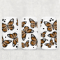Monarch Butterflies UV DTF Double-Sided Wrap – 16oz Glass Can & Tumbler Design