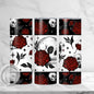 Skull & Roses 20oz Skinny Tumbler Sublimation Print