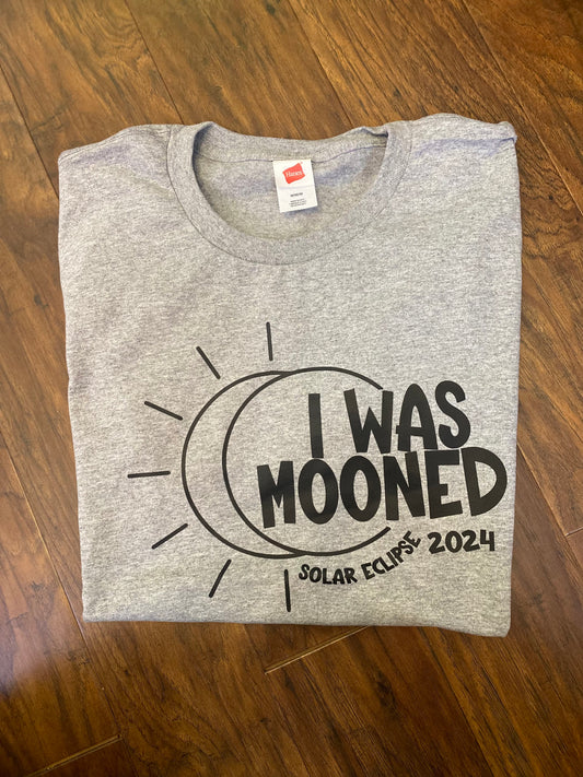 I Was Mooned Solar Eclipse 2024 | Short Sleeve T-Shirt | Adult Unisex