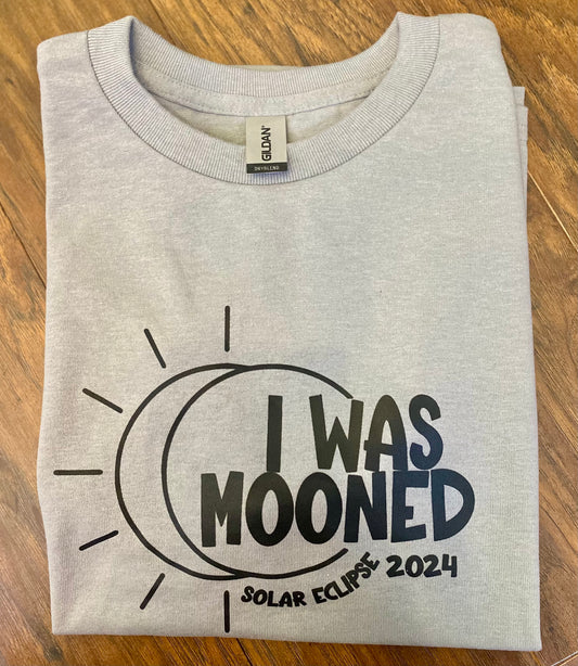 I Was Mooned Solar Eclipse 2024 | Short Sleeve T-Shirt | Youth | Kids| Unisex