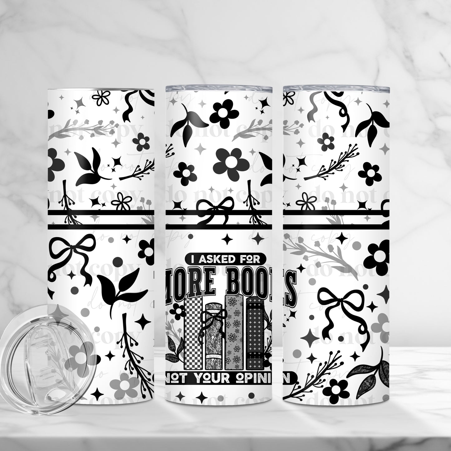 More Books 20oz Skinny Tumbler Sublimation Print